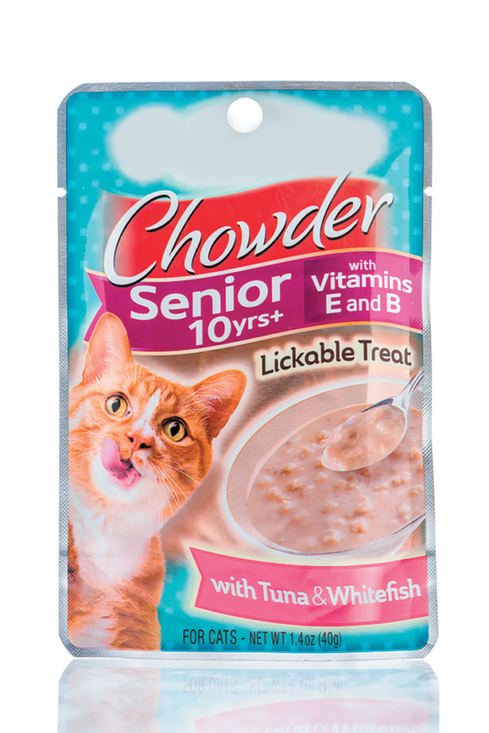 “Senior” on a bag of cat food means whatever the manufacturer decides. There’s no legal definition.