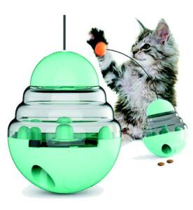 PetSafe Slimcat Interactive Feeder Ball for Cats, Fill with Food